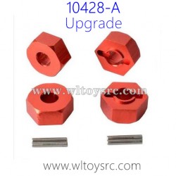 WLTOYS 10428-A Upgrade Parts-Hexagonal wheel seat Red