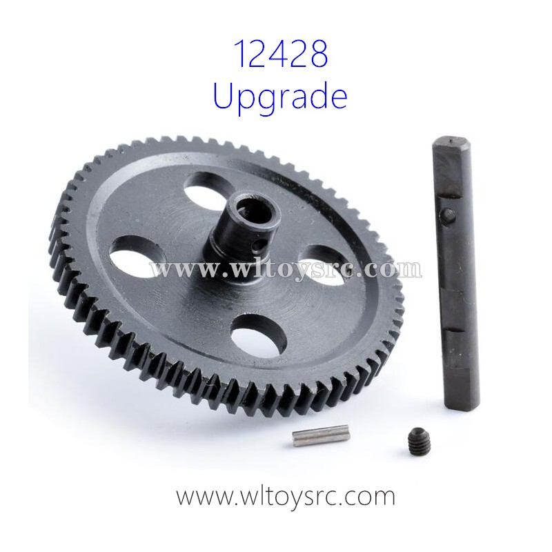 WLTOYS 12428 Upgrade Kit Parts, Big Gear Hardened steel and Shaft