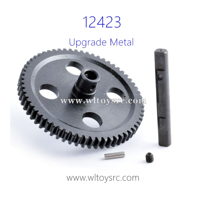 WLTOYS 12423 Upgrade Parts, Big Gear Hardened steel, 12423 Metal Kit