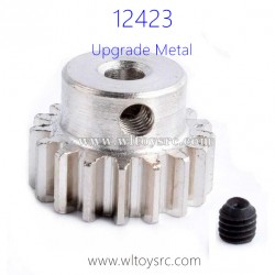 WLTOYS 12423 Parts, Metal Motor Gear 17T Hardened steel