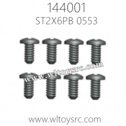 WLTOYS 144001 Parts, 0553-ST2X6PB Screws