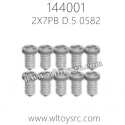 WLTOYS 144001 Parts, 0582-Round head flat tail screw