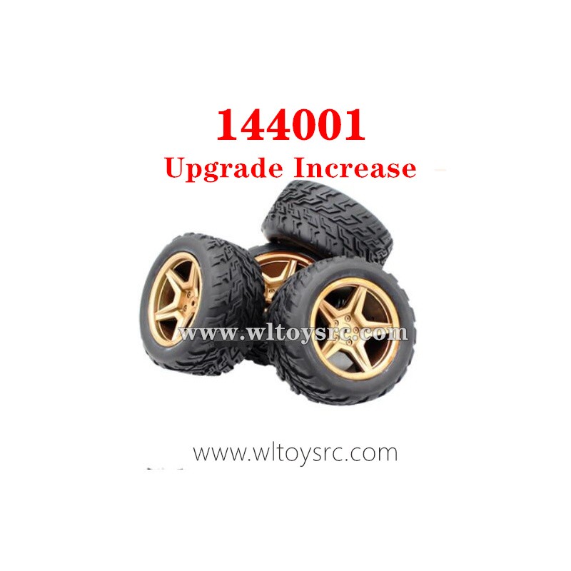 Hacbop Lot de 4 pneus de 86 mm pour 144001 124019 104001 RC Auto Upgrade Pièces 1//10 1//12 1//14