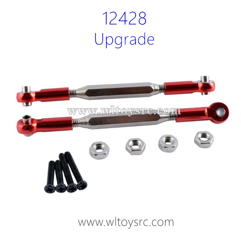 WLTOYS 12428 Upgrade Metal Kit-Rear Upper Arm Connect Rod with Screws