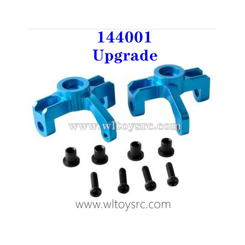 WLTOYS 144001 Upgrade Metal Parts, Front Wheel Seat Blue
