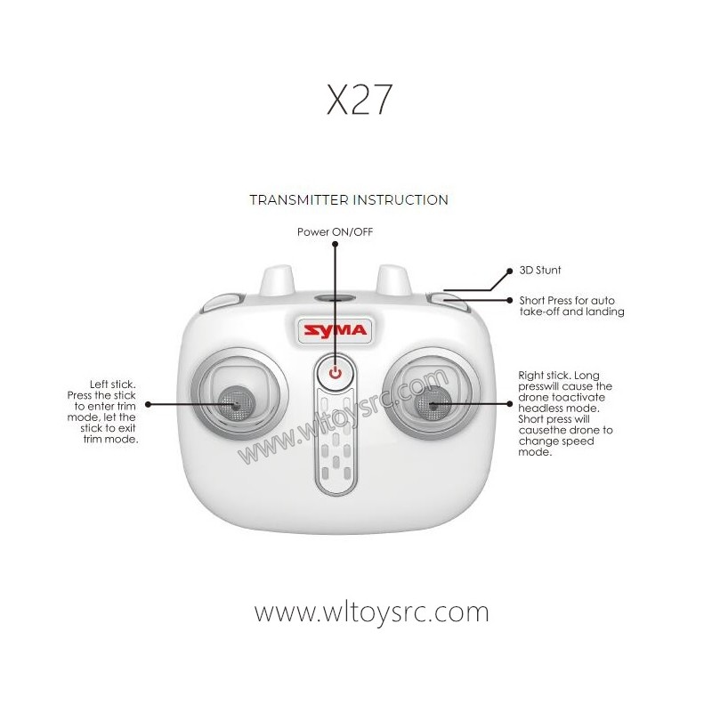 SYMA X27 Drone Parts-2.4G Transmitter