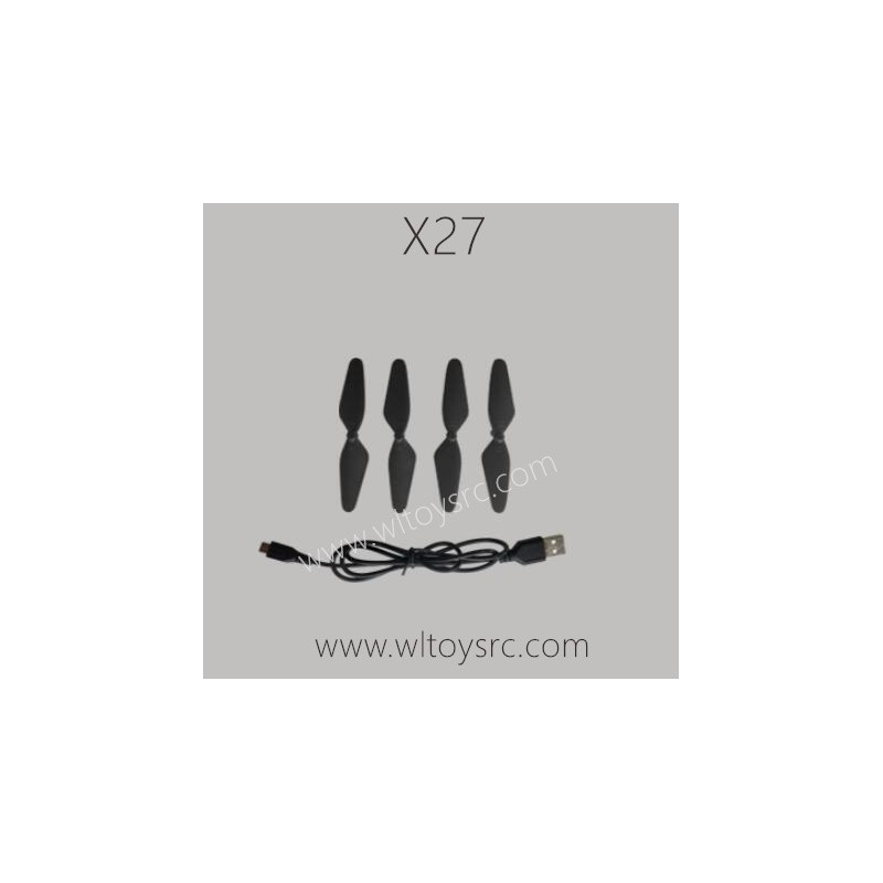 SYMA X27 Drone Parts-Propellers and USB Charger