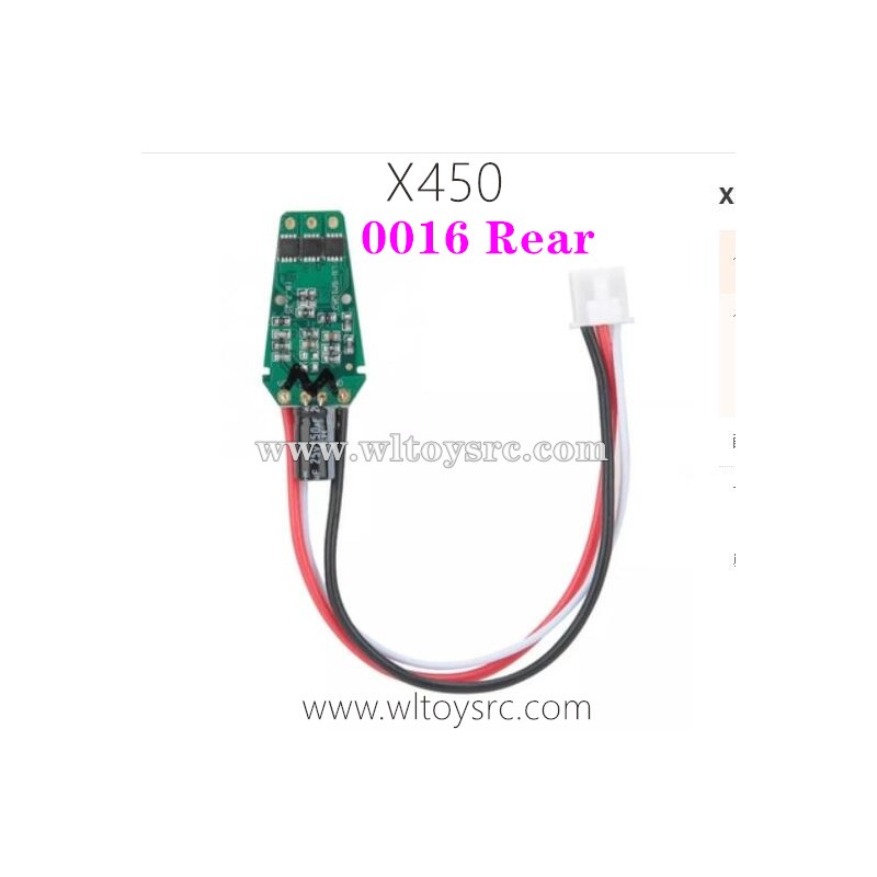 WLTOYS XK X450 RC Helicopter Parts-Rear ESC Board 0016