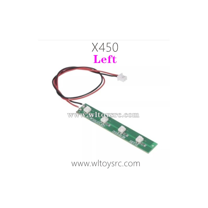 WLTOYS XK X450 RC Helicopter Parts-Left LED Light 0018 Red