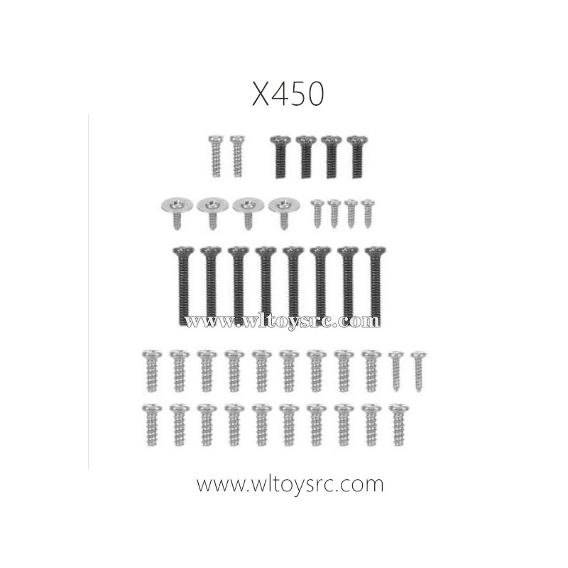 WLTOYS XK X450 RC Helicopter Parts-Screws packs