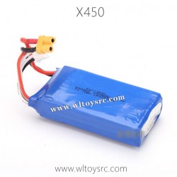 WLTOYS XK X450 Battery 11.1V 1000mAh