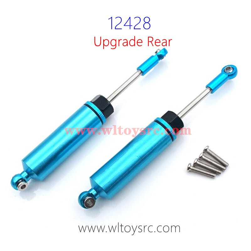 WLTOYS 12428 1/12 RC Car Upgrade Kit, Rear Shock Absorbers with Screws