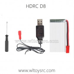 HDRC D8 Drone Battery and USB Charger