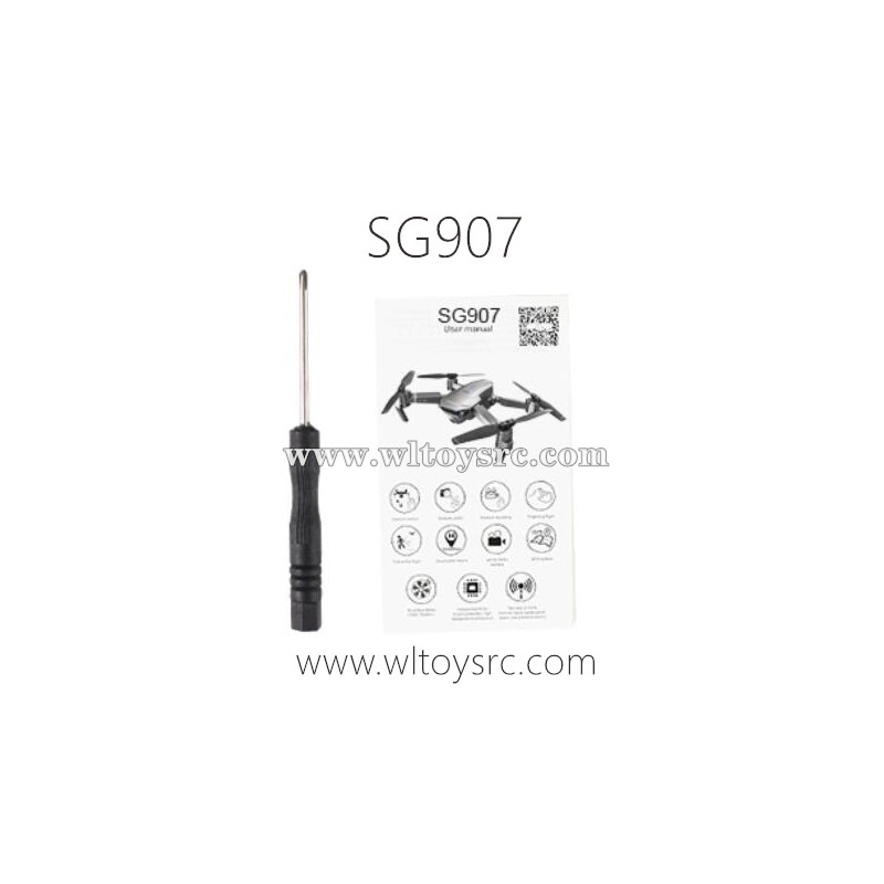 ZLRC SG907 Drone English Manual and Screw Driver