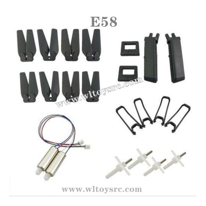 EACHINE E58 Drone Parts-Landing Gear, Propellers, Motor Landing Gear