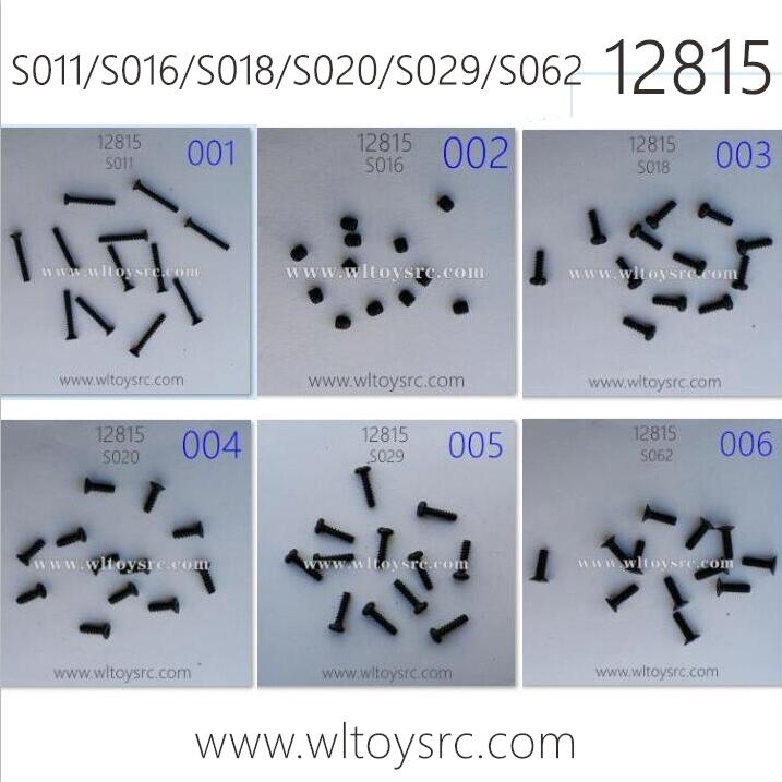 HBX 12815 RC Car Parts Screws