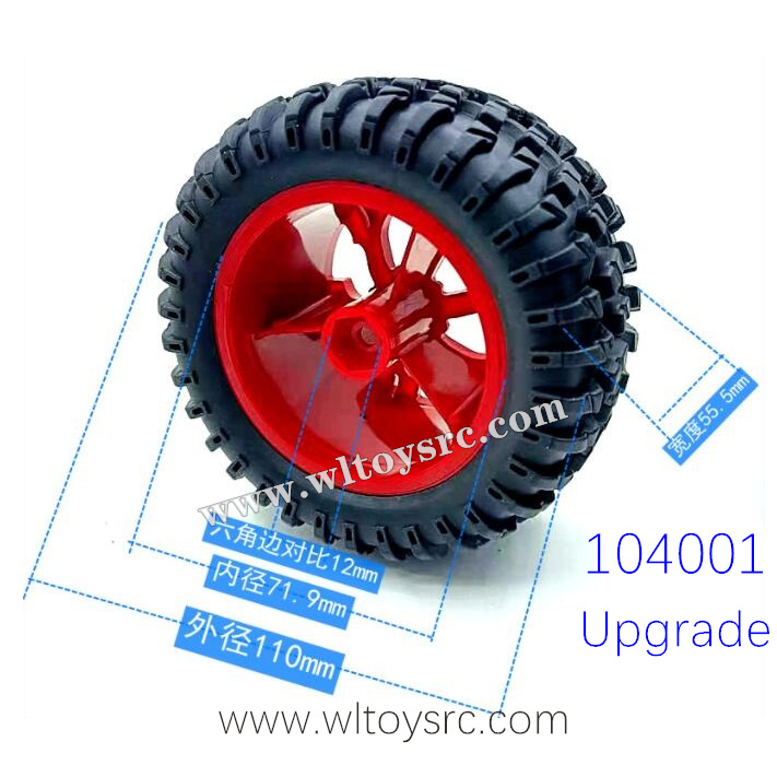wltoys 104001 upgrade tires